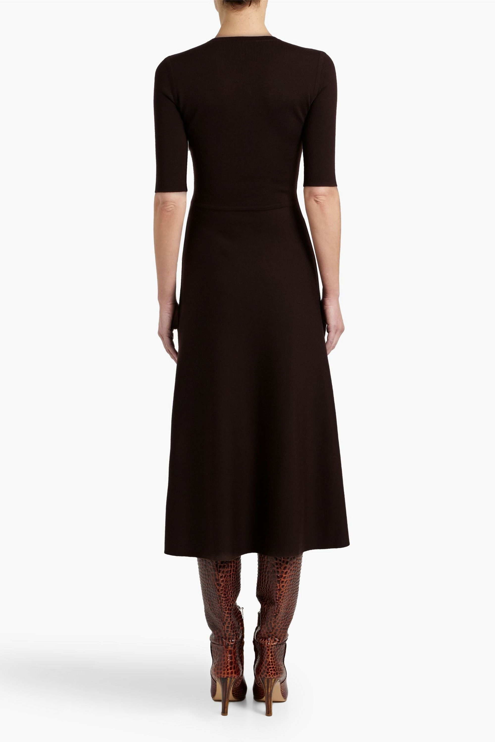 Gabriela Hearst Seymore wool, cashmere and silk-blend midi dress