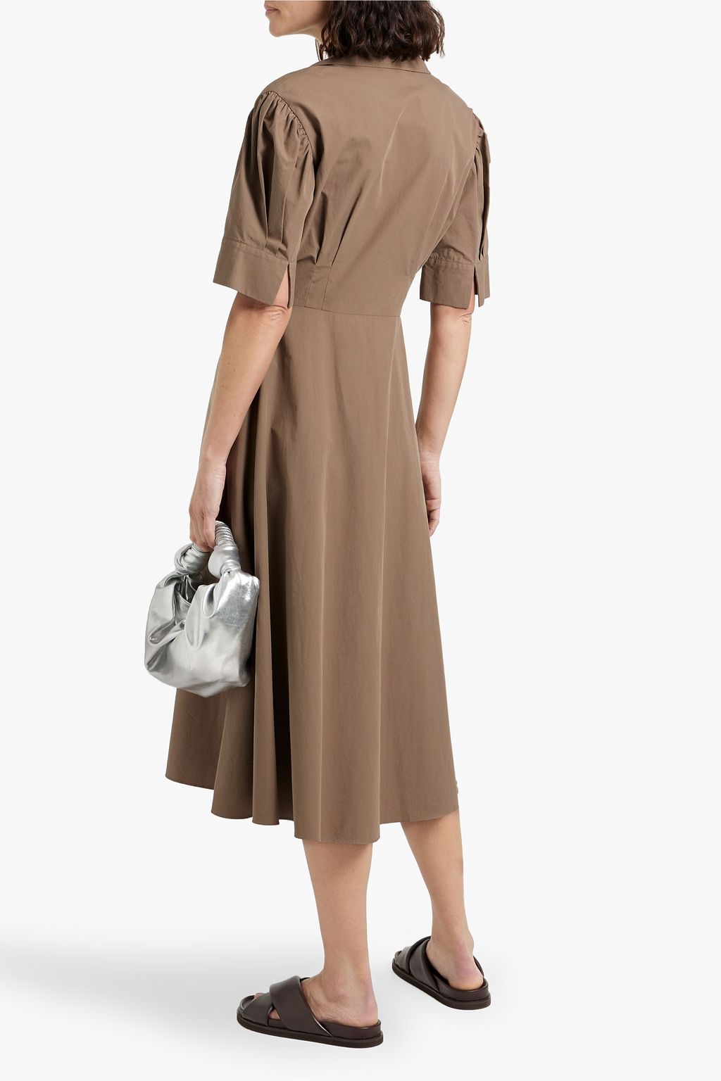 OFFICINE GÉNÉRALE Agatha cotton-poplin midi dress