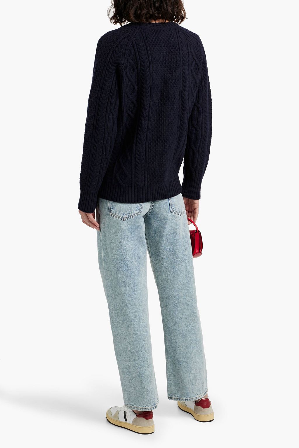 ALEX MILL Agnes cable-knit merino wool cardigan