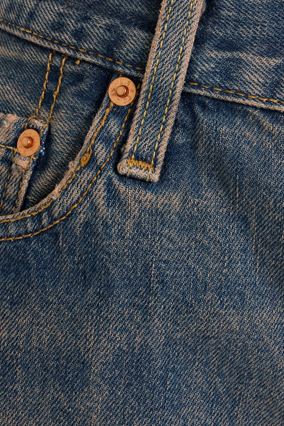 Re/done With Levi's Frayed Denim Shorts