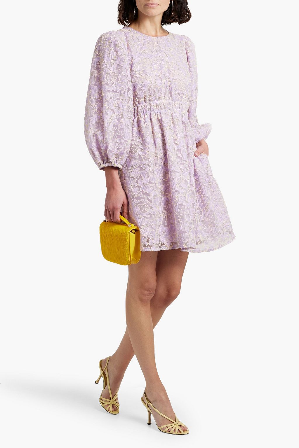 STINE GOYA Nadia embroidered tulle mini dress