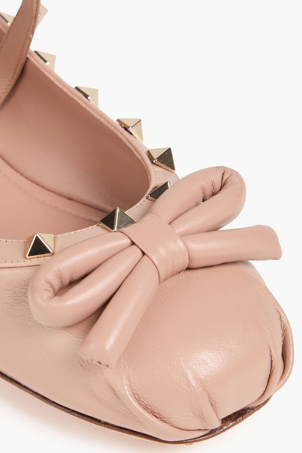 VALENTINO GARAVANI Rockstud leather ballet flats