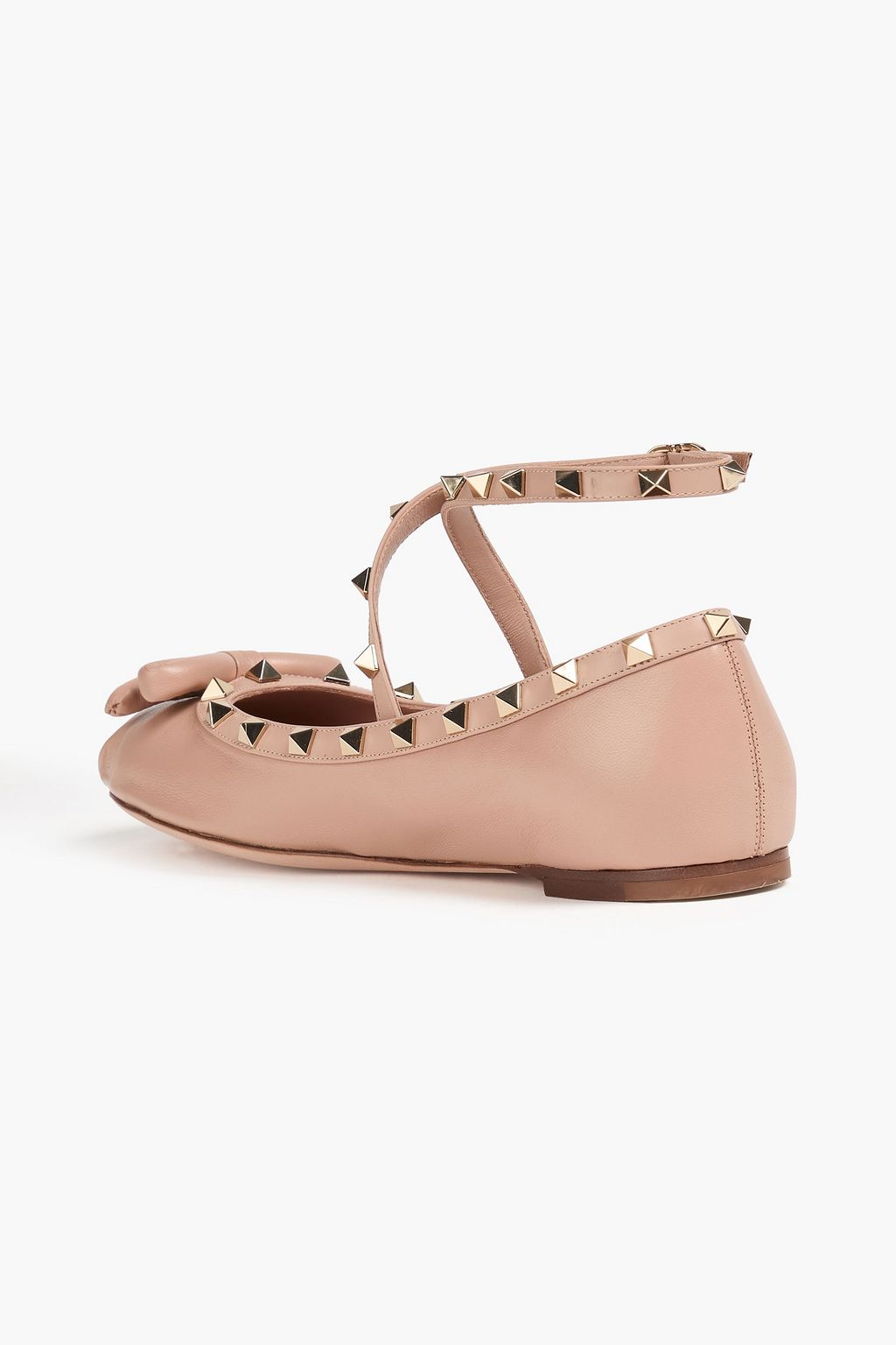 VALENTINO GARAVANI Rockstud leather ballet flats