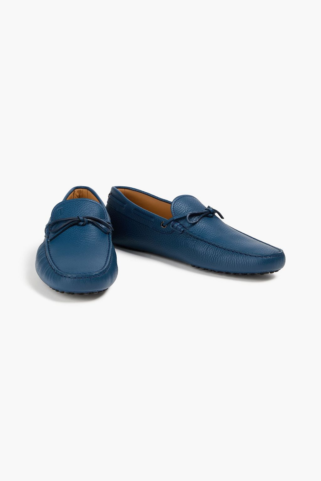 TOD'S Heaven Laccetto pebbled-leather driving shoes