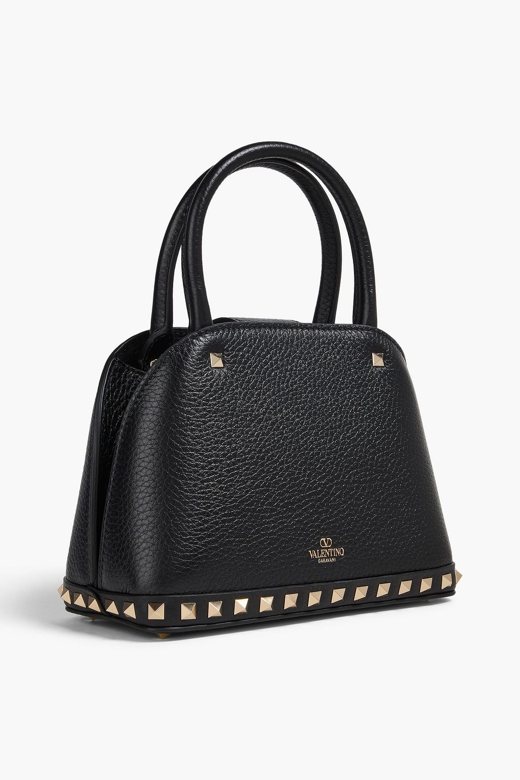 VALENTINO GARAVANI Rockstud pebbled-leather tote