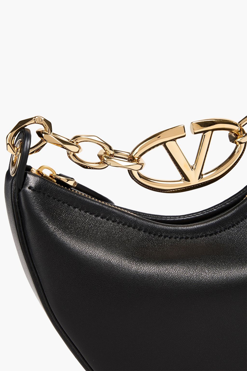 VALENTINO GARAVANI VLOGO Chain leather shoulder bag