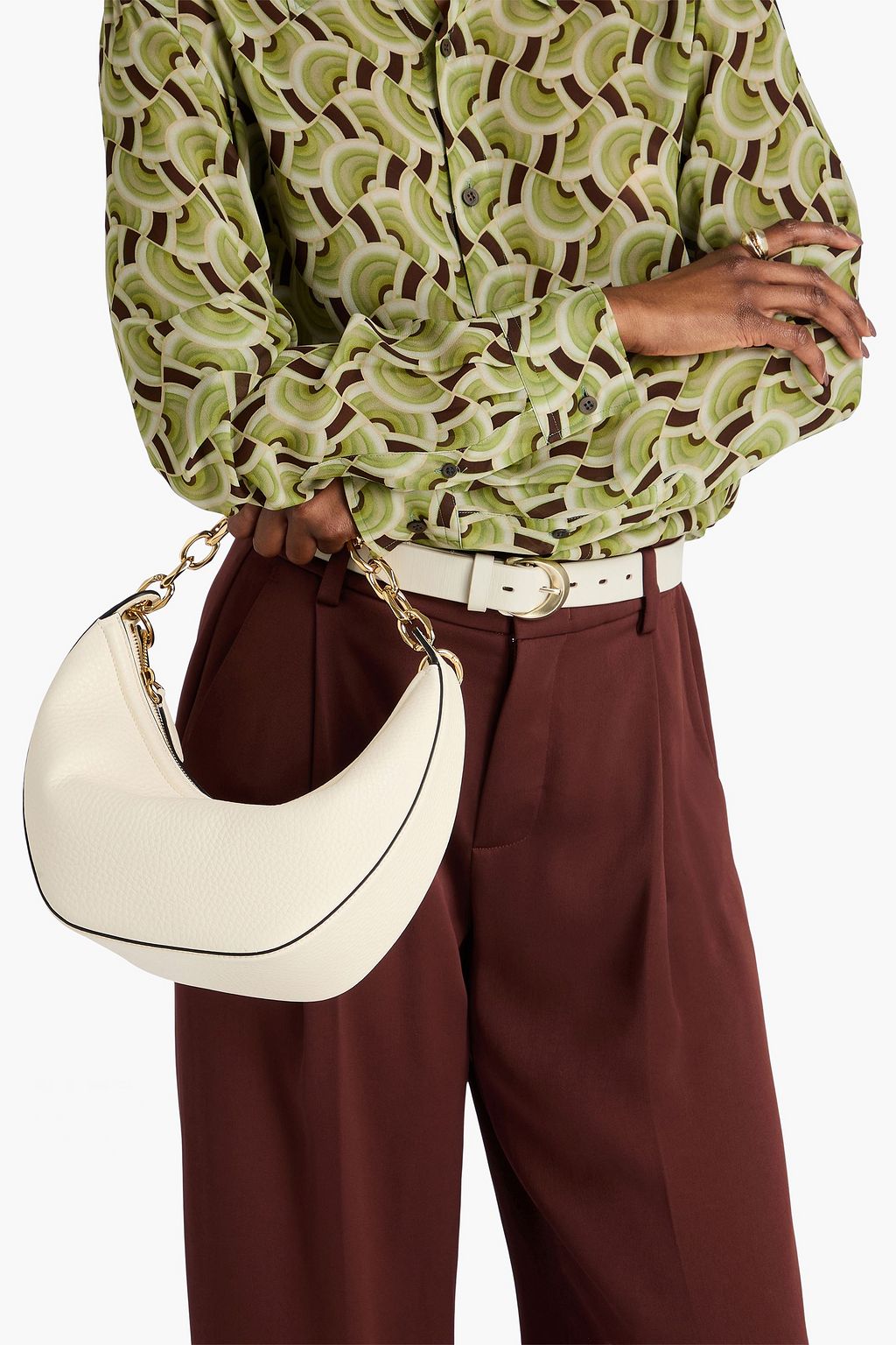 VALENTINO GARAVANI VLOGO Chain leather shoulder bag