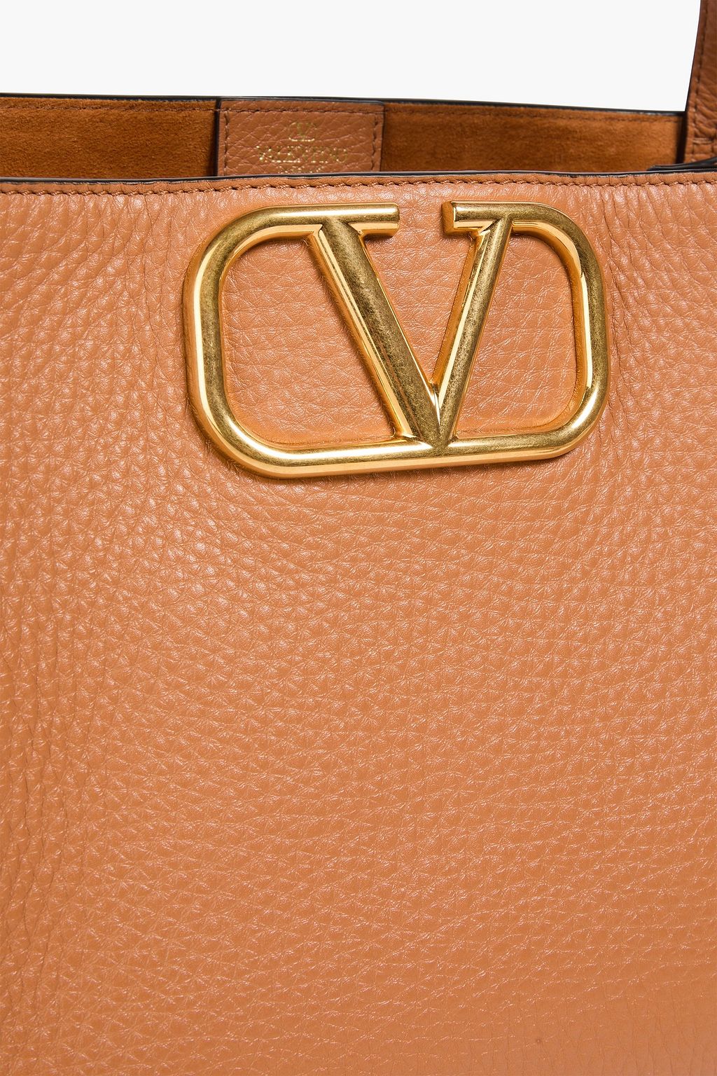 VALENTINO GARAVANI VLOGO pebbled-leather tote
