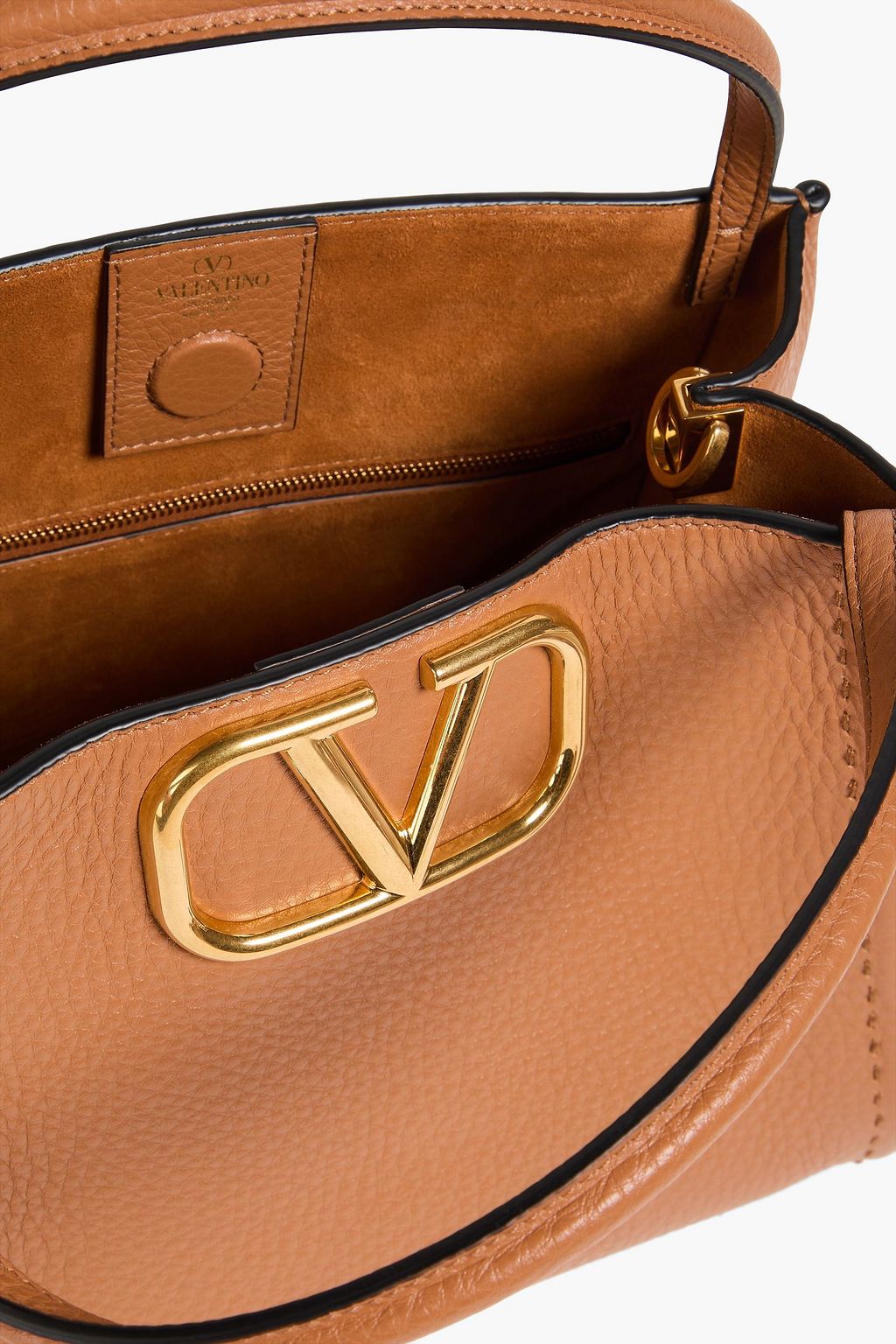 VALENTINO GARAVANI VLOGO pebbled-leather tote