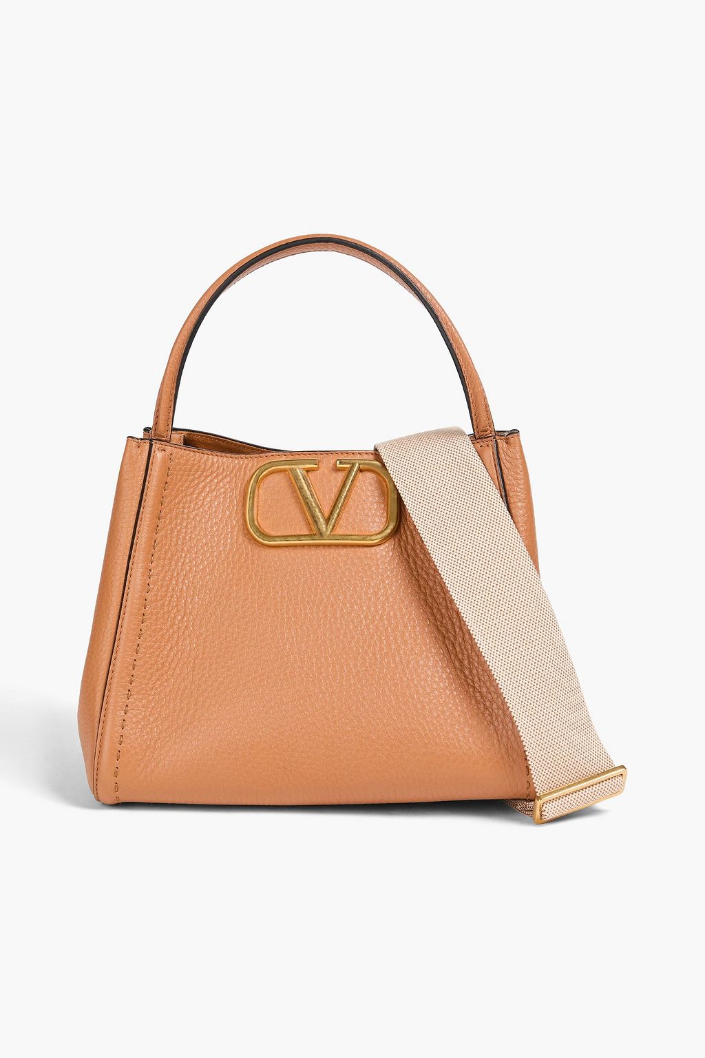 VALENTINO GARAVANI VLOGO pebbled-leather tote