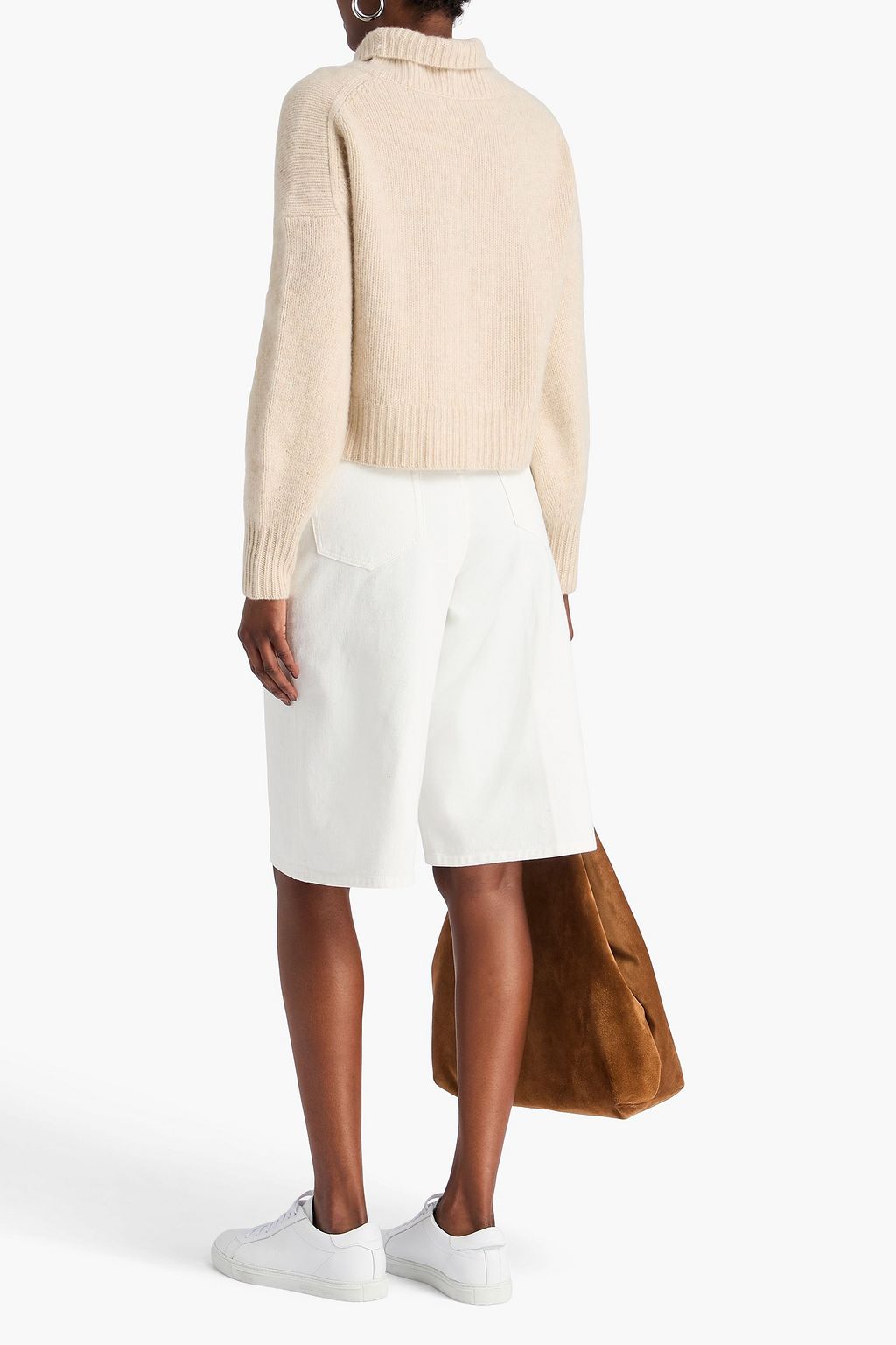 NAADAM Mélange cashmere turtleneck sweater