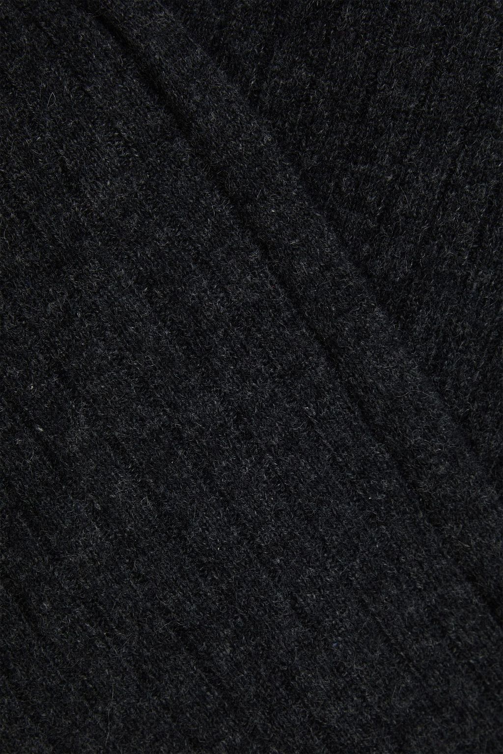 NAADAM Wrap-effect ribbed cashmere top