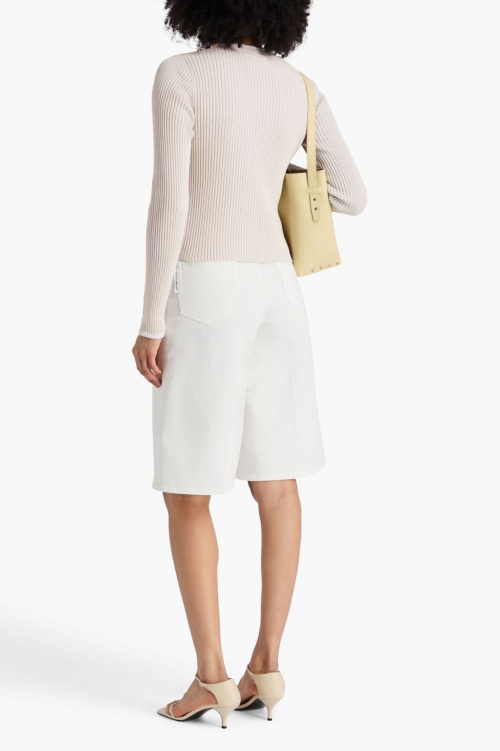 NAADAM Ribbed cotton and cashmere-blend cardigan
