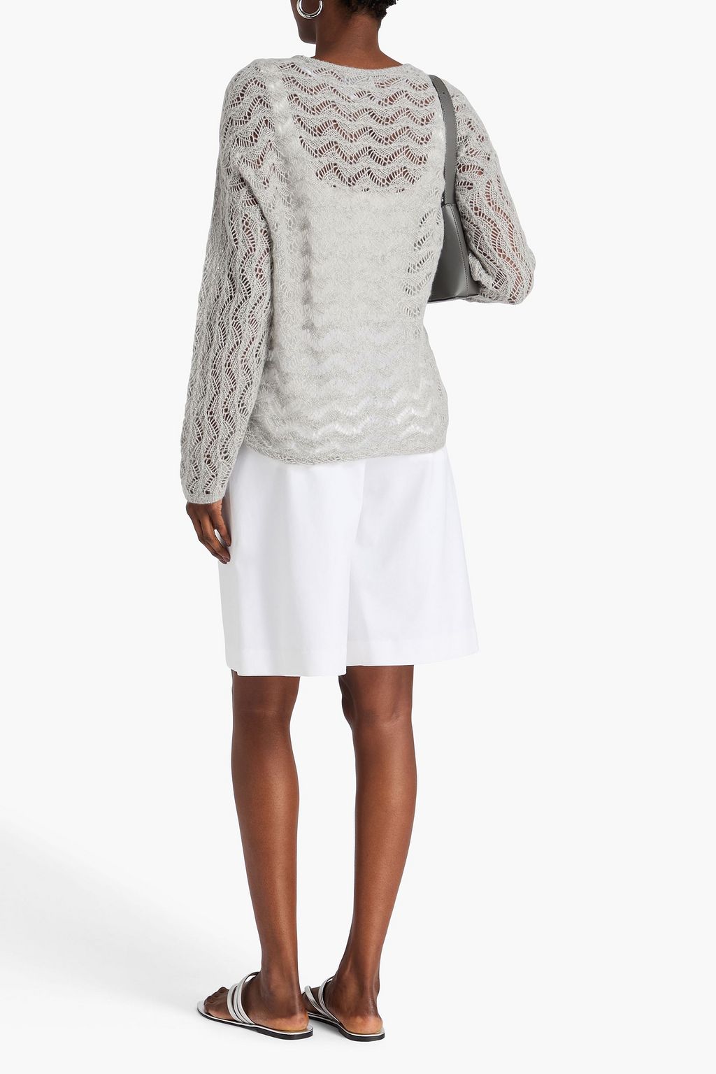 NAADAM Pointelle-knit cashmere sweater