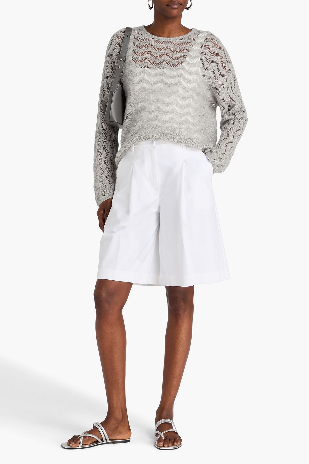 NAADAM Pointelle-knit cashmere sweater