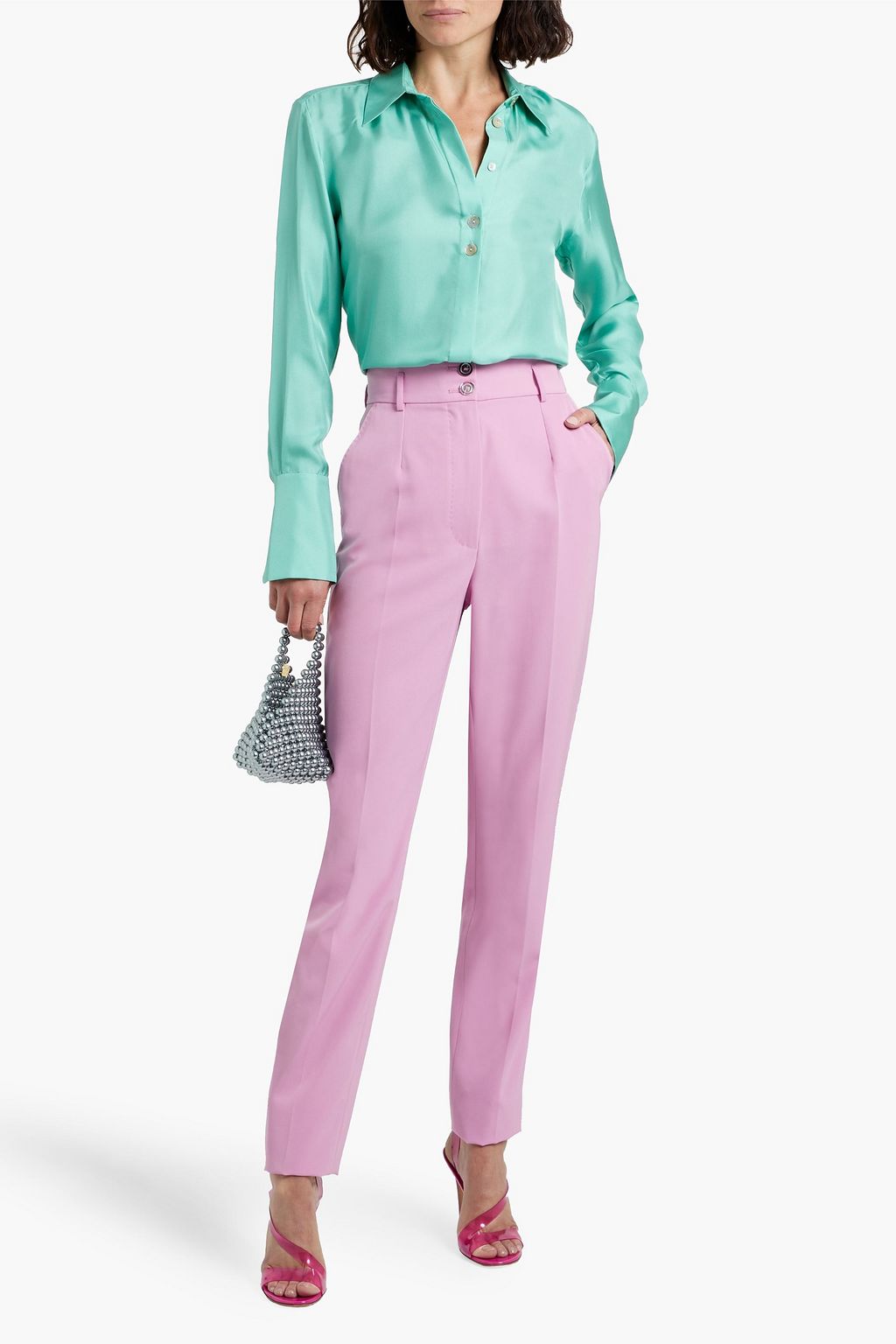 DOLCE&GABBANA Twill tapered pants