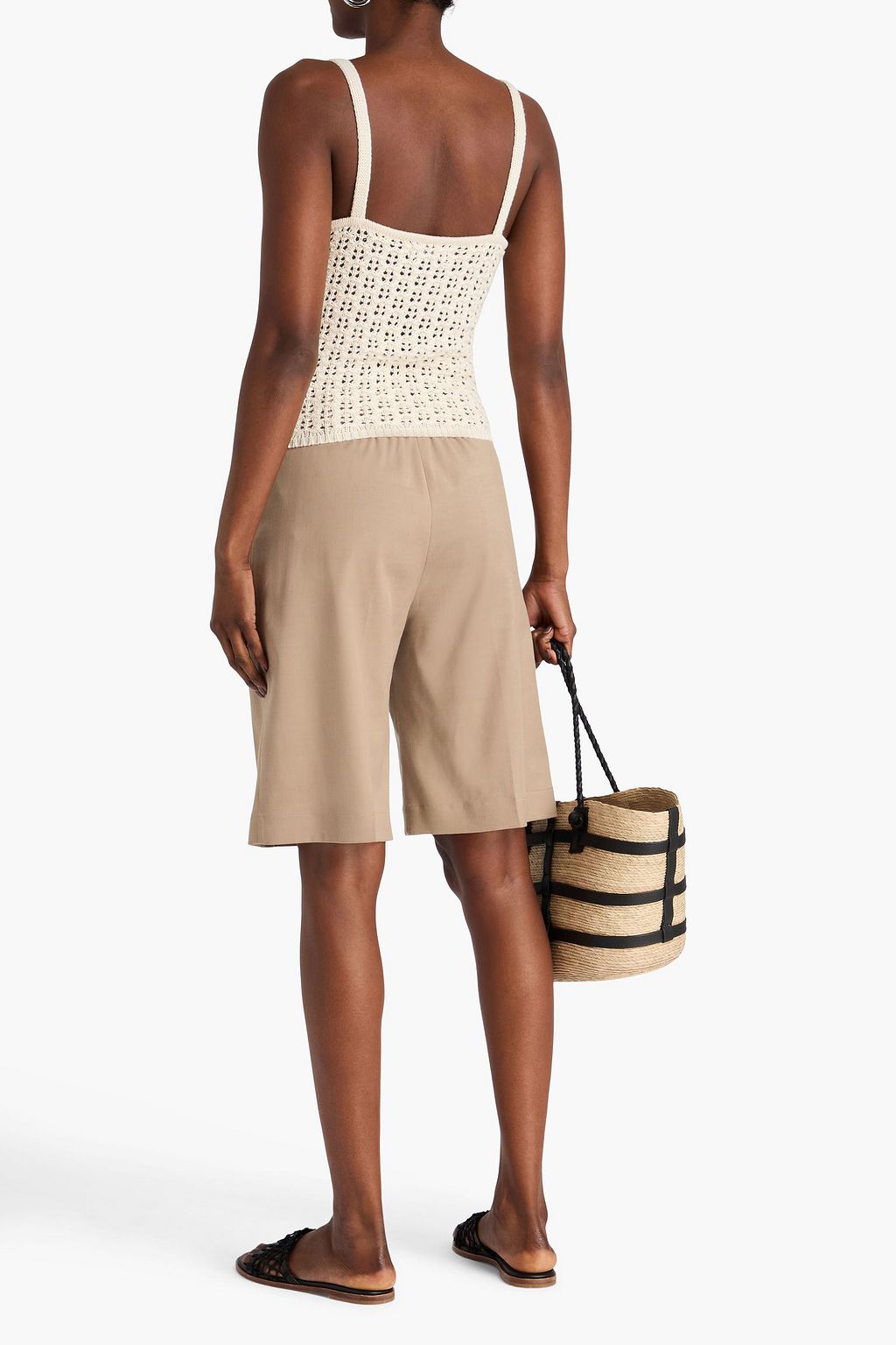 NAADAM Crochet-knit Pima cotton camisole