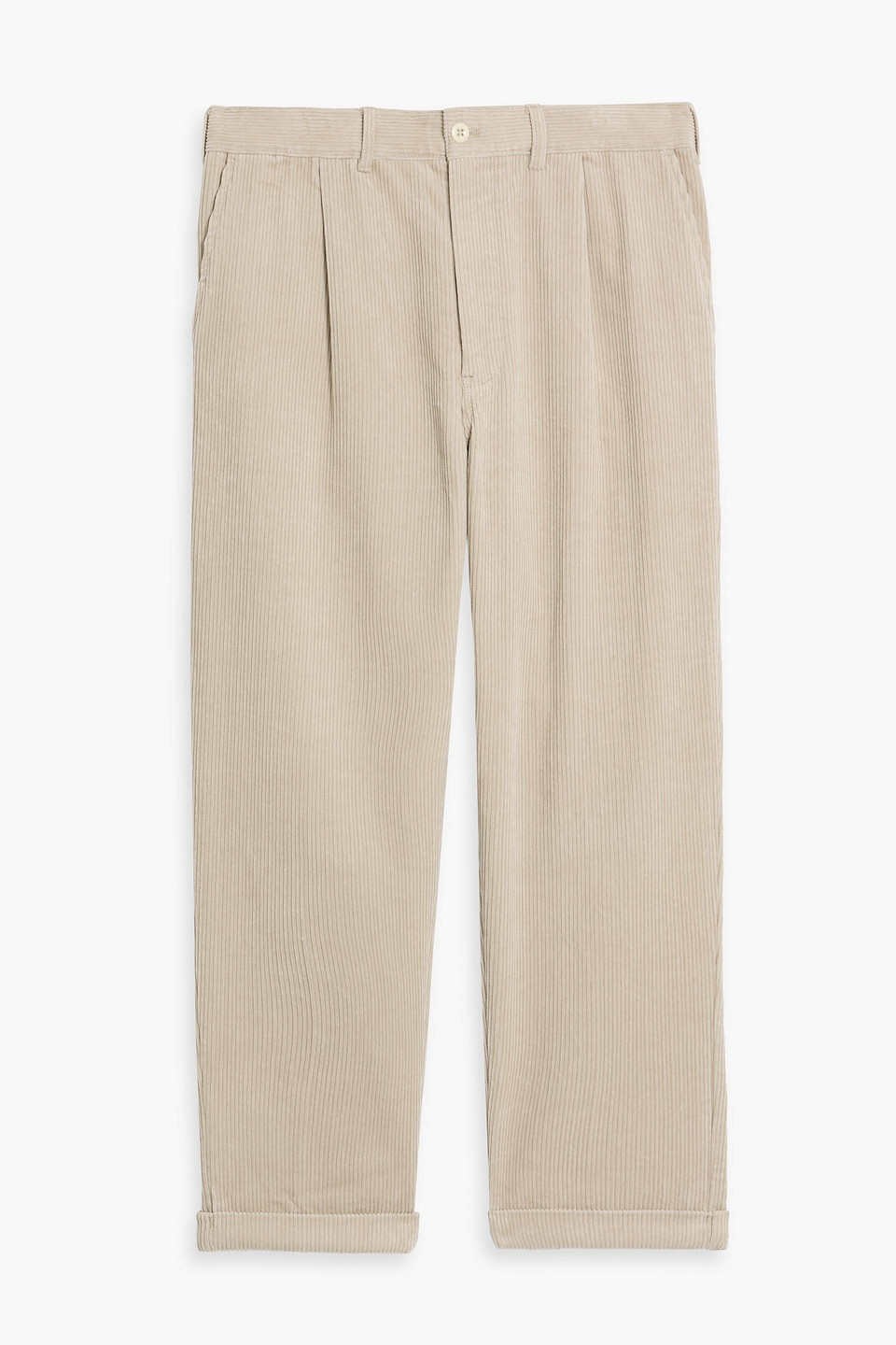 Alex Mill Tapered Cotton-corduroy Pants In Neutral