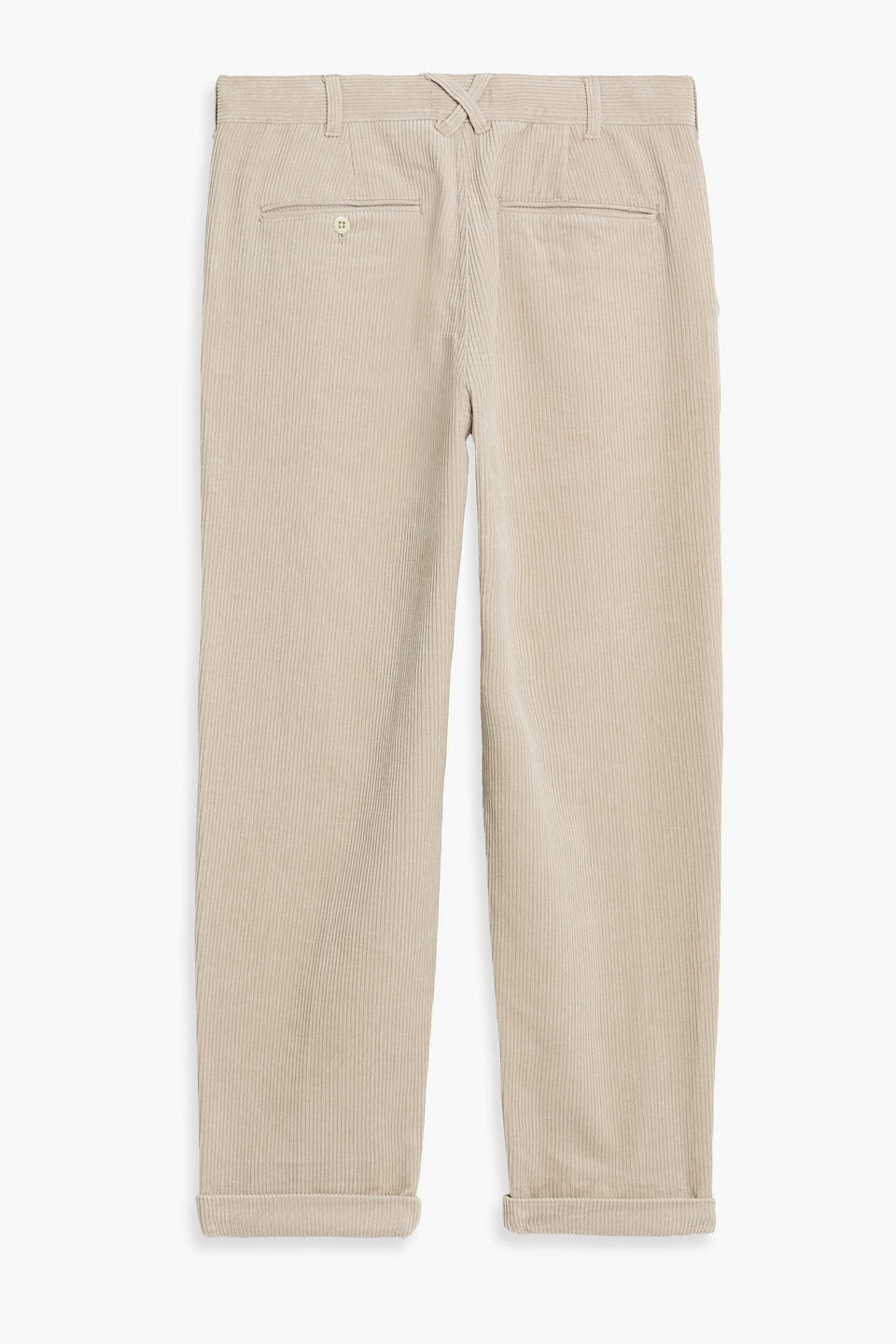 Alex Mill Tapered Cotton-corduroy Pants In Neutral