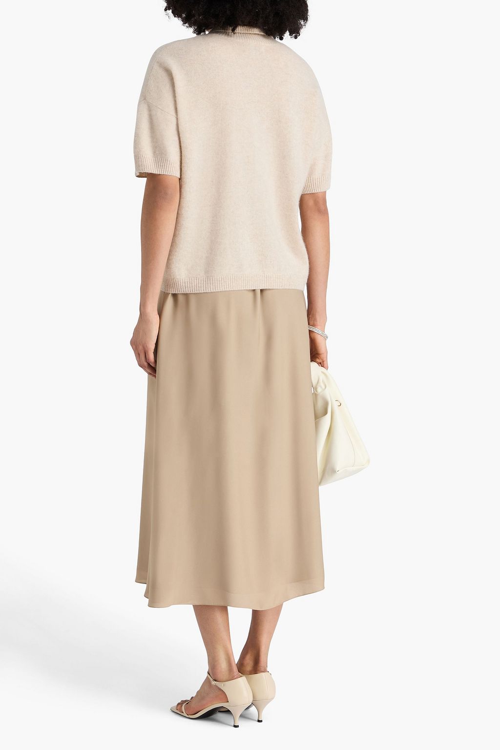 NAADAM Mélange cashmere polo sweater