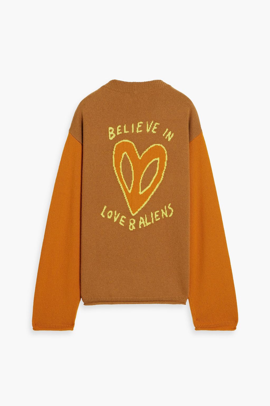 THE ELDER STATESMAN Cardigan „Love and Aliens“ aus Jacquard-Strick aus Kaschmir