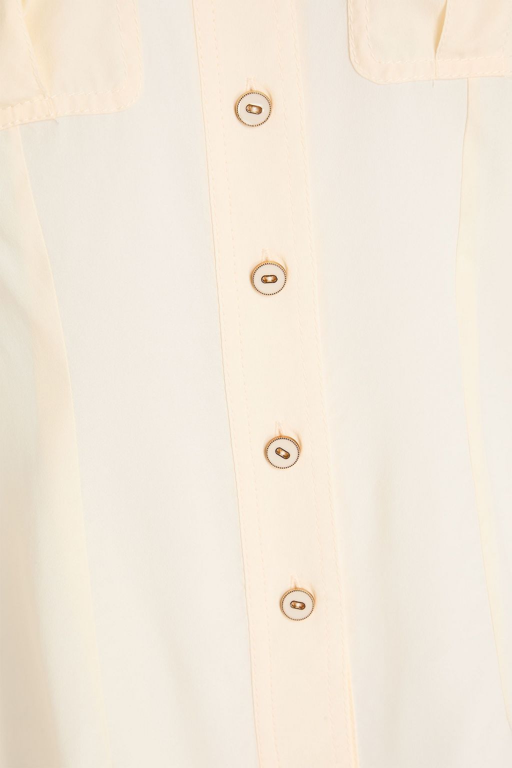 ZIMMERMANN クレープデシン シャツ プリント入り