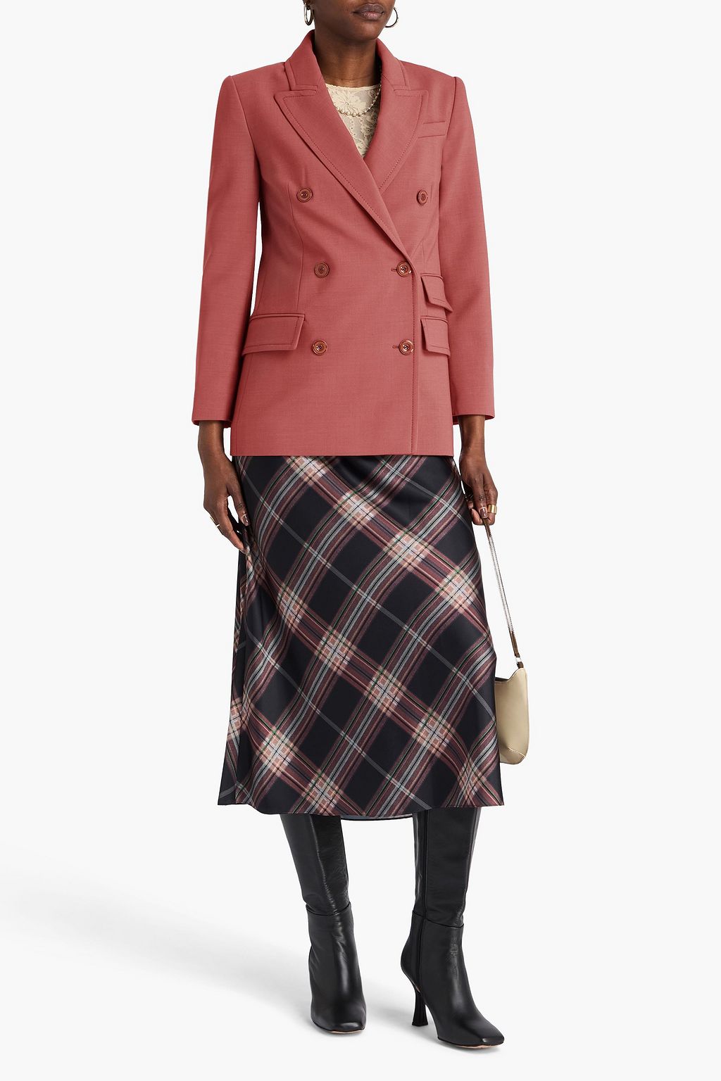 ZIMMERMANN クレープ ダブルブレストブレザー