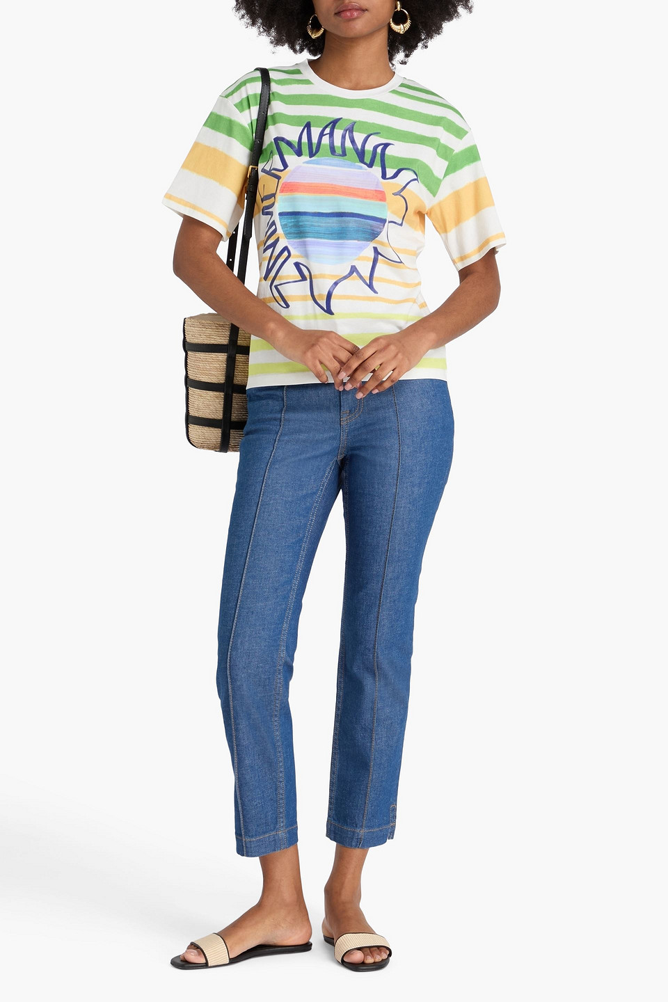 Zimmermann Printed Cotton-jersey T-shirt