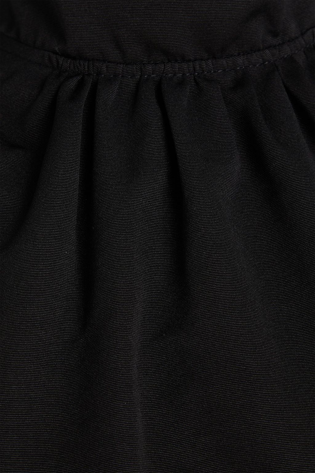 STAUD Ilana open-back cotton-blend faille turtleneck mini dress