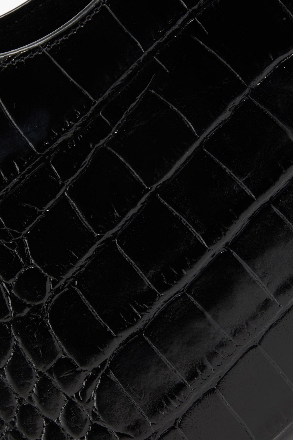 STAUD Rey croc-effect leather shoulder bag