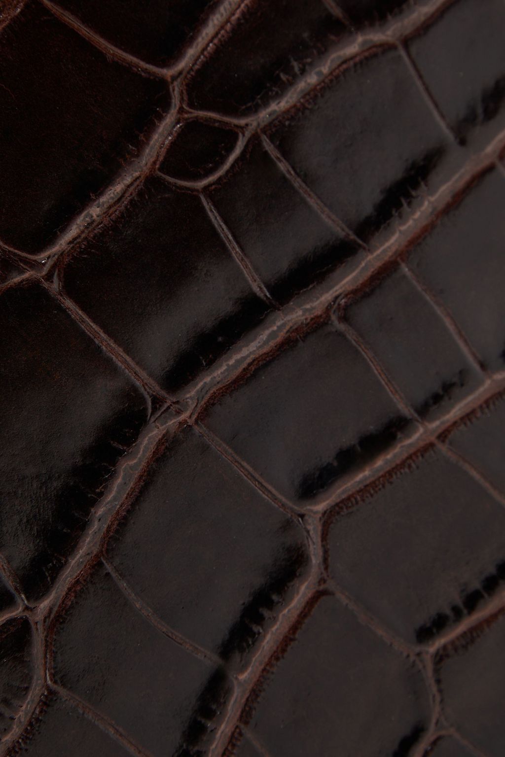 STAUD Rey croc-effect leather shoulder bag