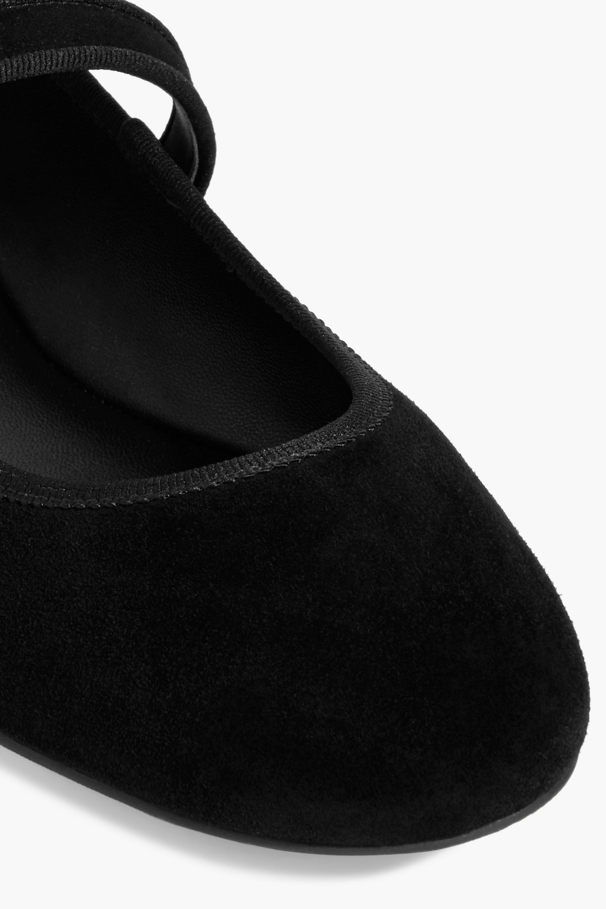 Stuart Weitzman Alice suede Mary Jane flats