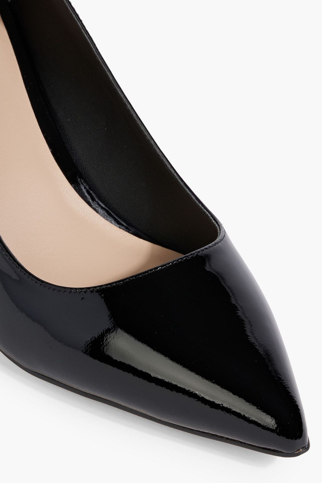 STUART WEITZMAN Leigh 75 patent-leather pumps