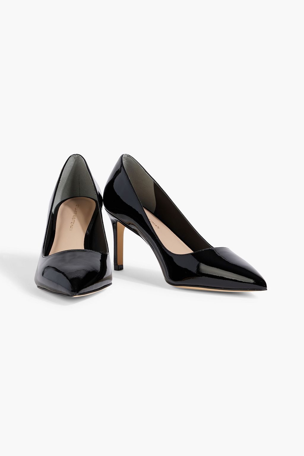 STUART WEITZMAN Leigh 75 patent-leather pumps
