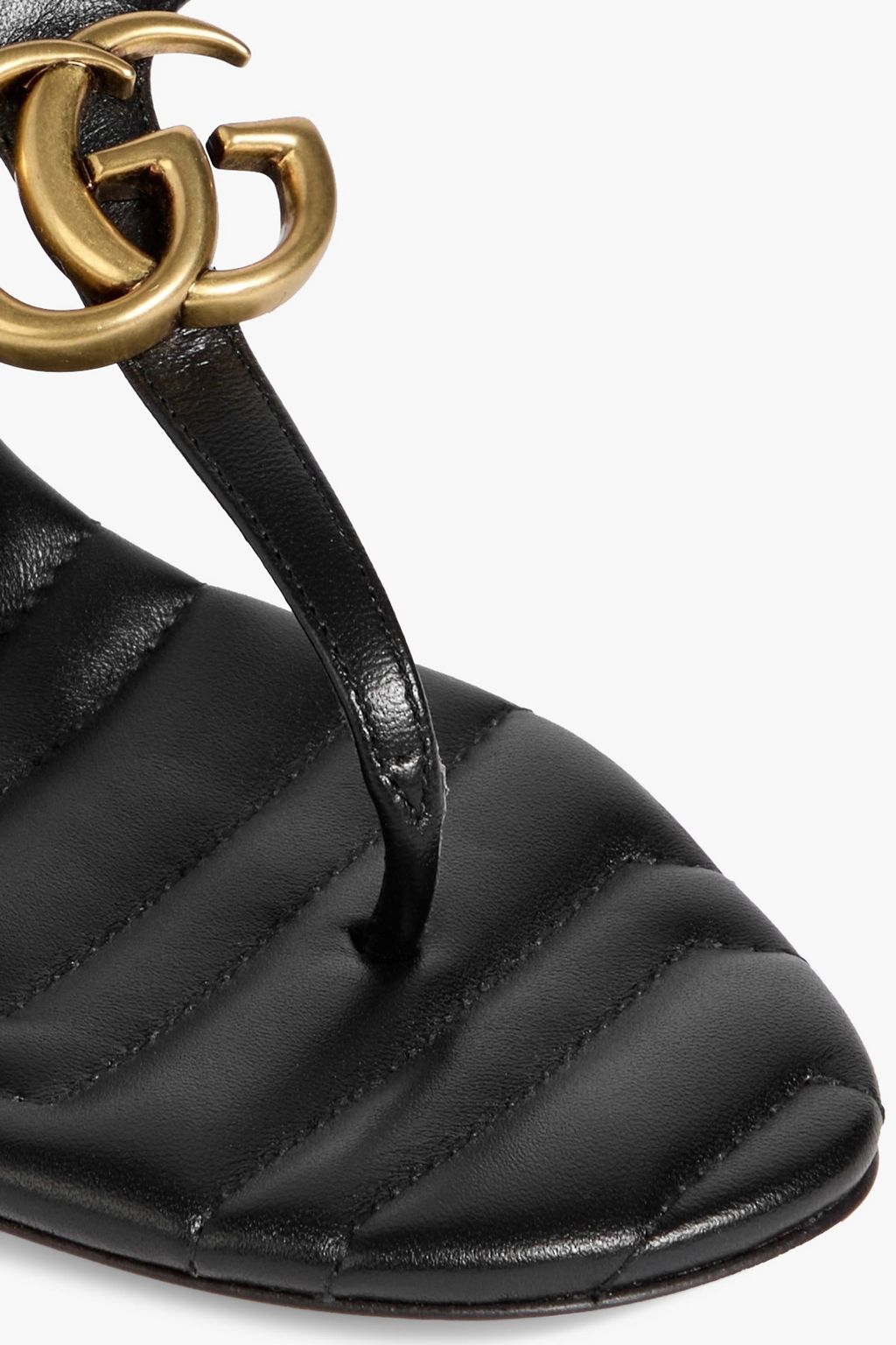 GUCCI GG Marmont leather slingback sandals