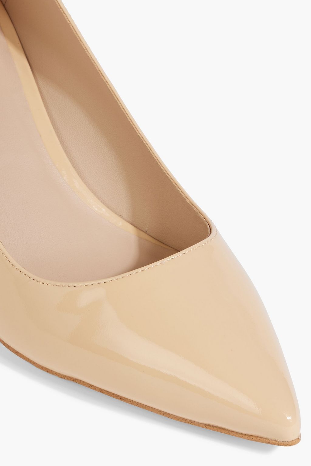 STUART WEITZMAN Leigh 75 patent-leather pumps