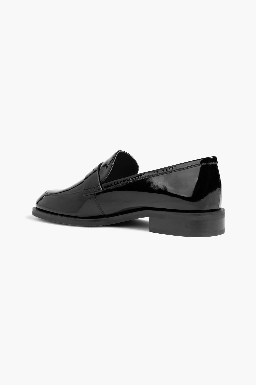 STUART WEITZMAN Emi patent-leather loafers