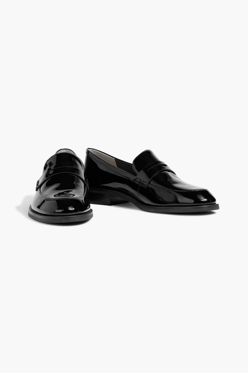STUART WEITZMAN Emi patent-leather loafers
