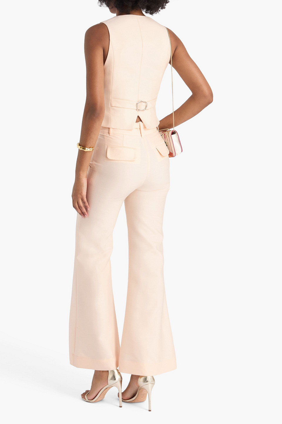 Zimmermann Wool And Silk-blend Vest In Pink