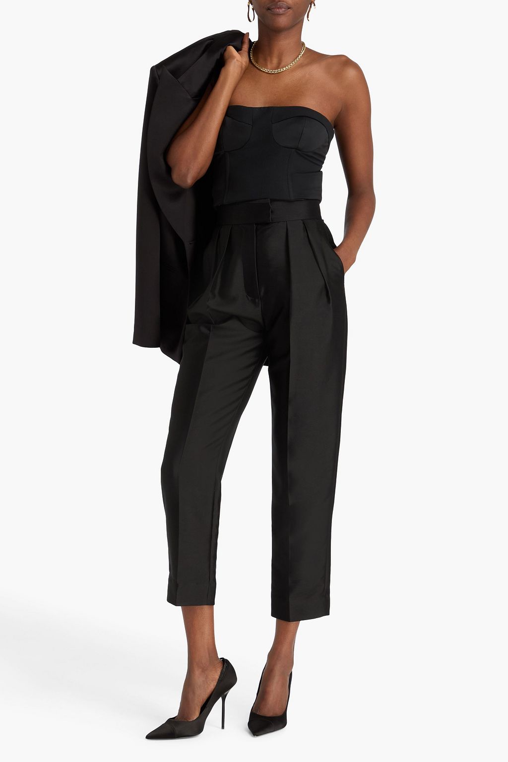ZIMMERMANN Wool and silk-blend tapered pants