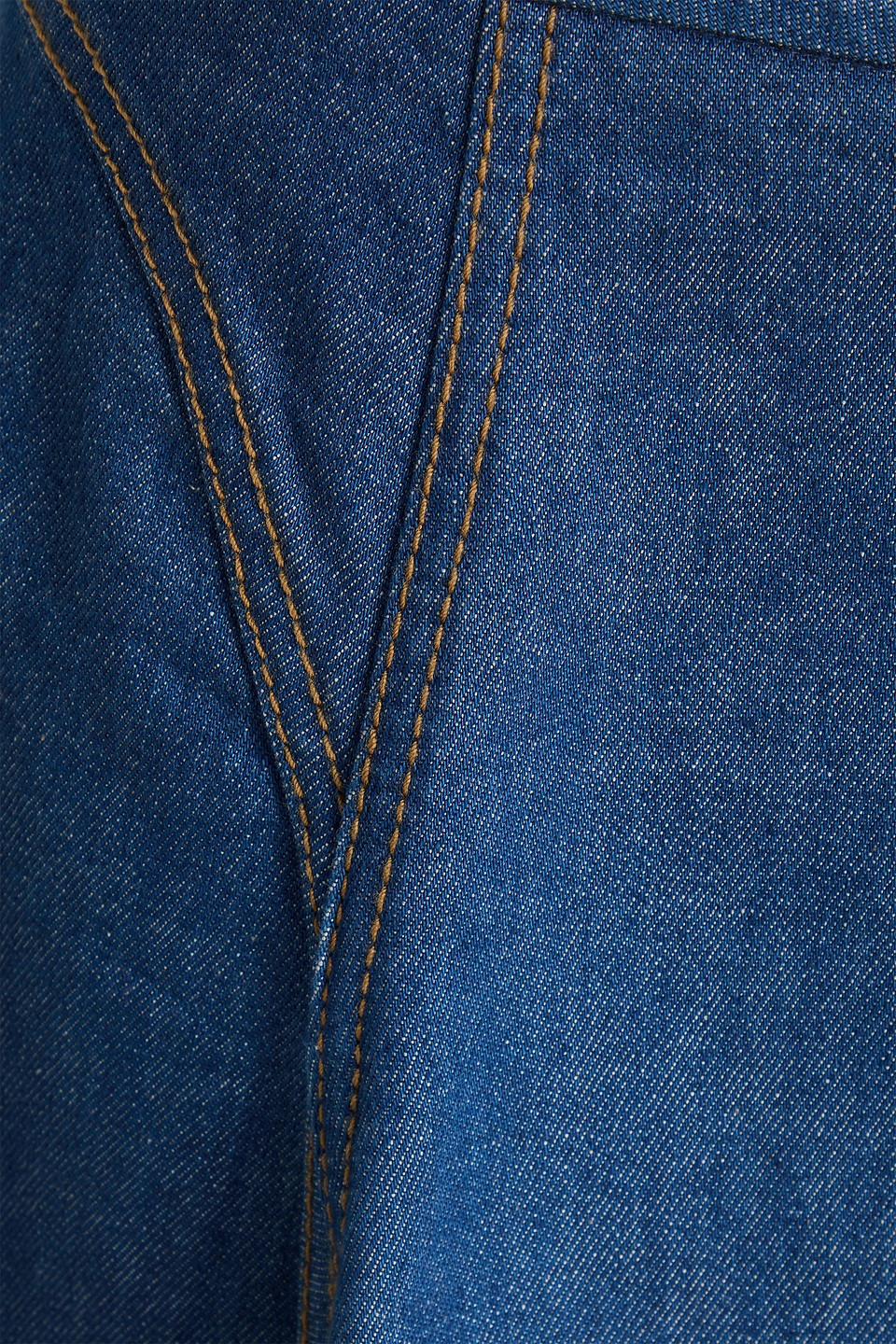 Zimmermann Denim Midi Skirt In Blue