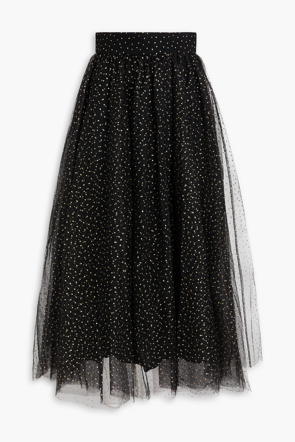 Zimmermann Glittered Tulle Midi Skirt