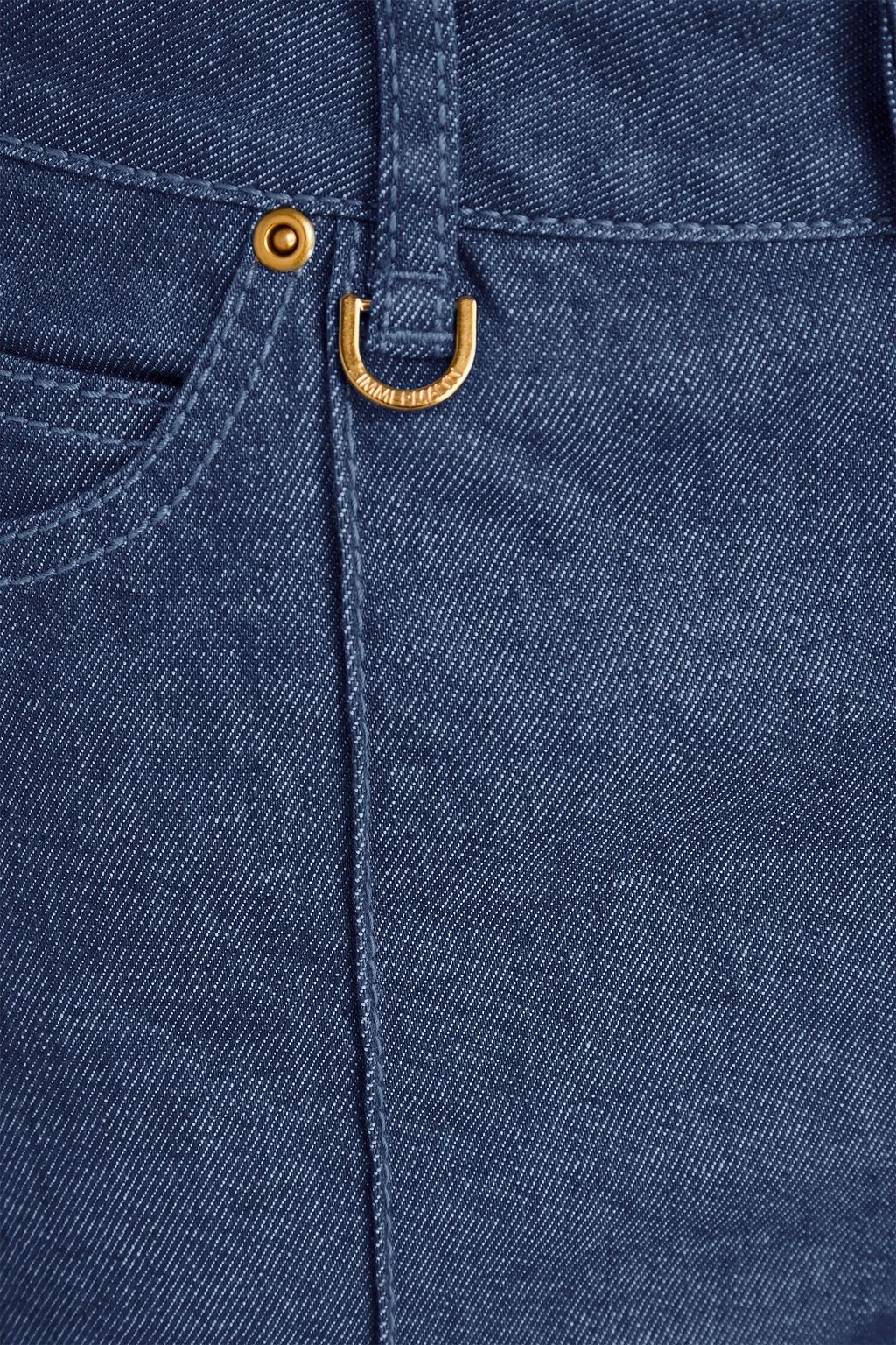 ZIMMERMANN クロップド ハイライズ テーパードジーンズ