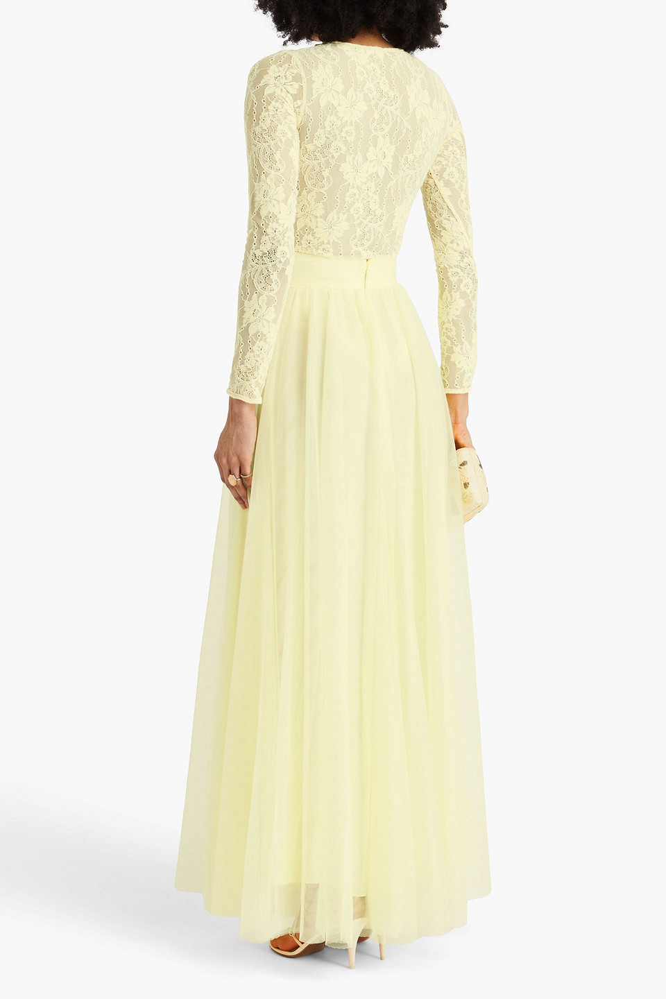 Zimmermann Gathered Tulle Maxi Skirt