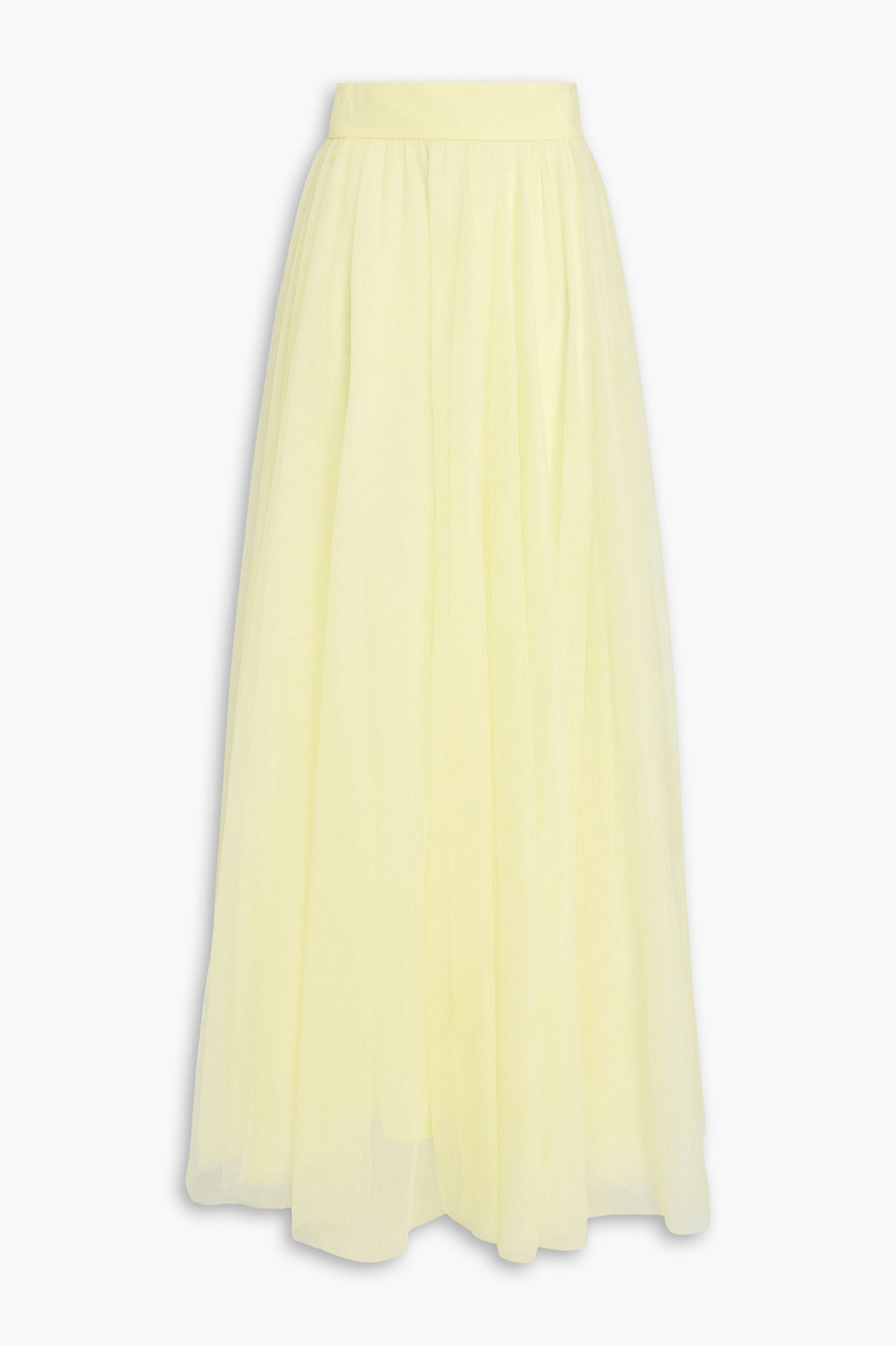 Zimmermann Gathered Tulle Maxi Skirt