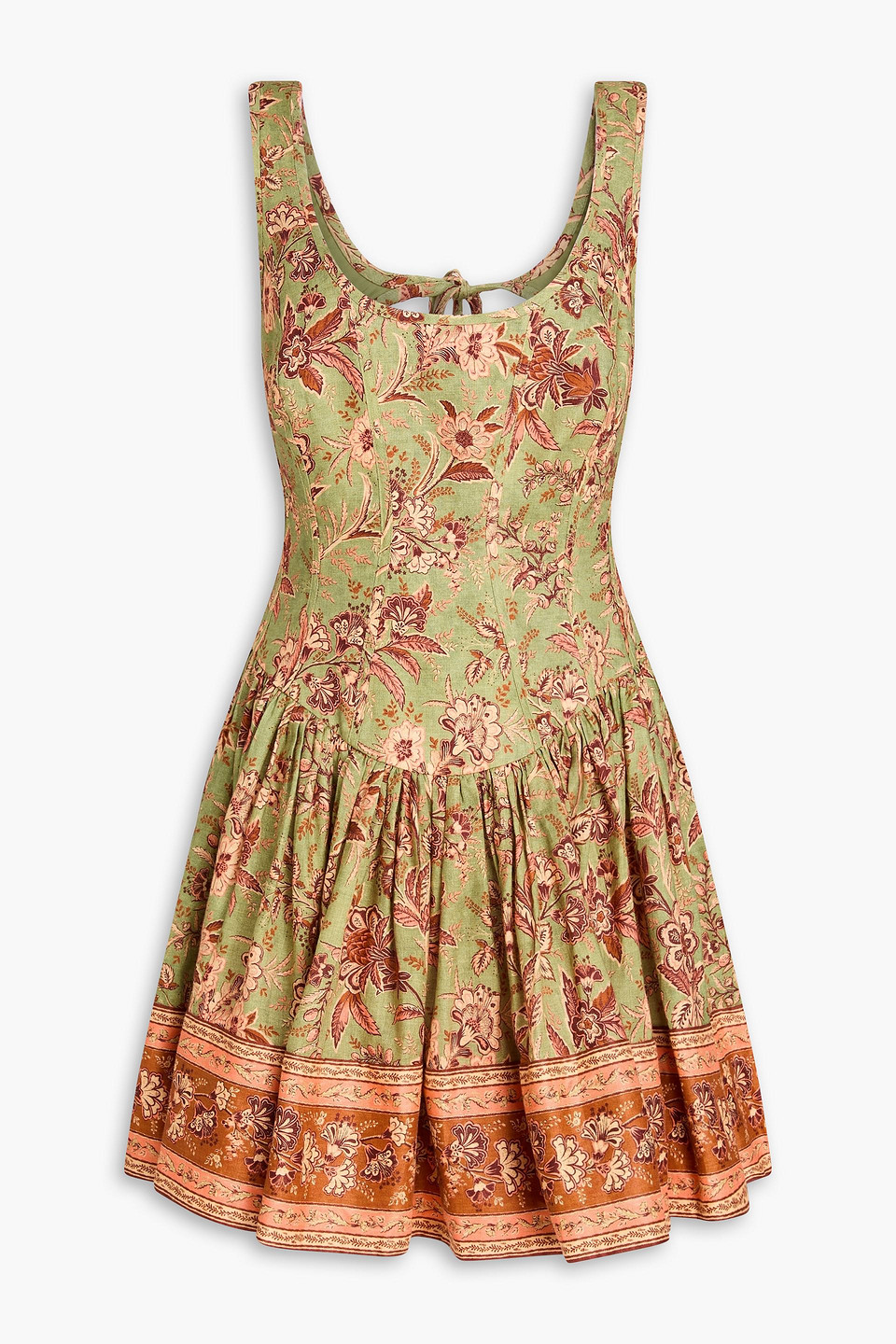 Zimmermann Floral-print Linen Mini Dress