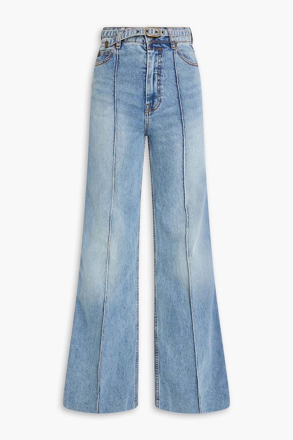 Zimmermann Hoch Sitzende Jeans Mit Weitem Bein In Blue