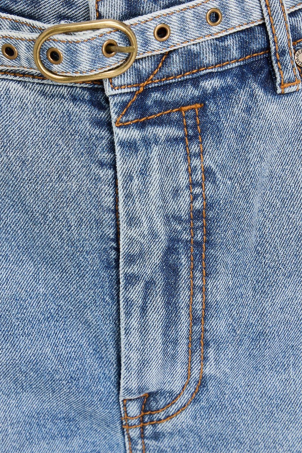 ZIMMERMANN クロップド ハイライズ キックフレアジーンズ