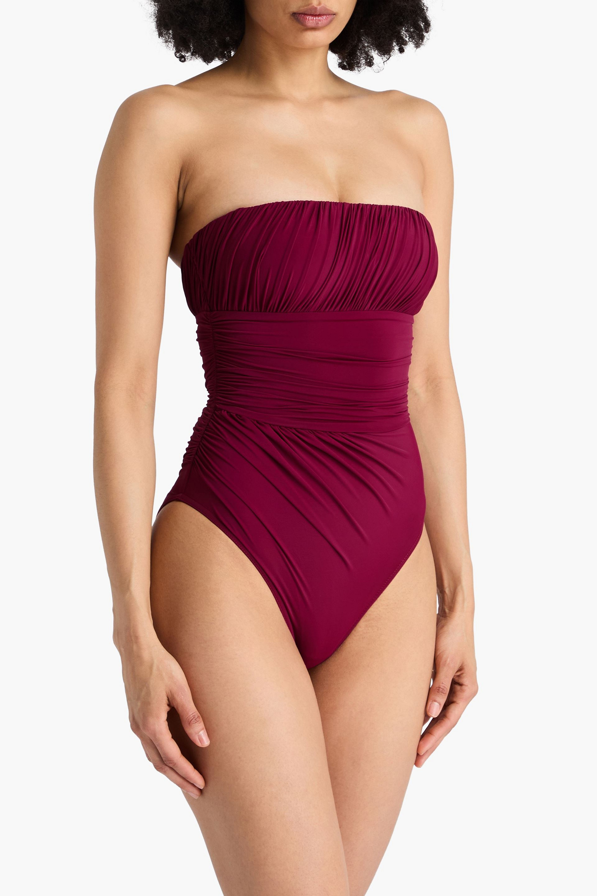 Zimmermann Draped bandeau swimsuit