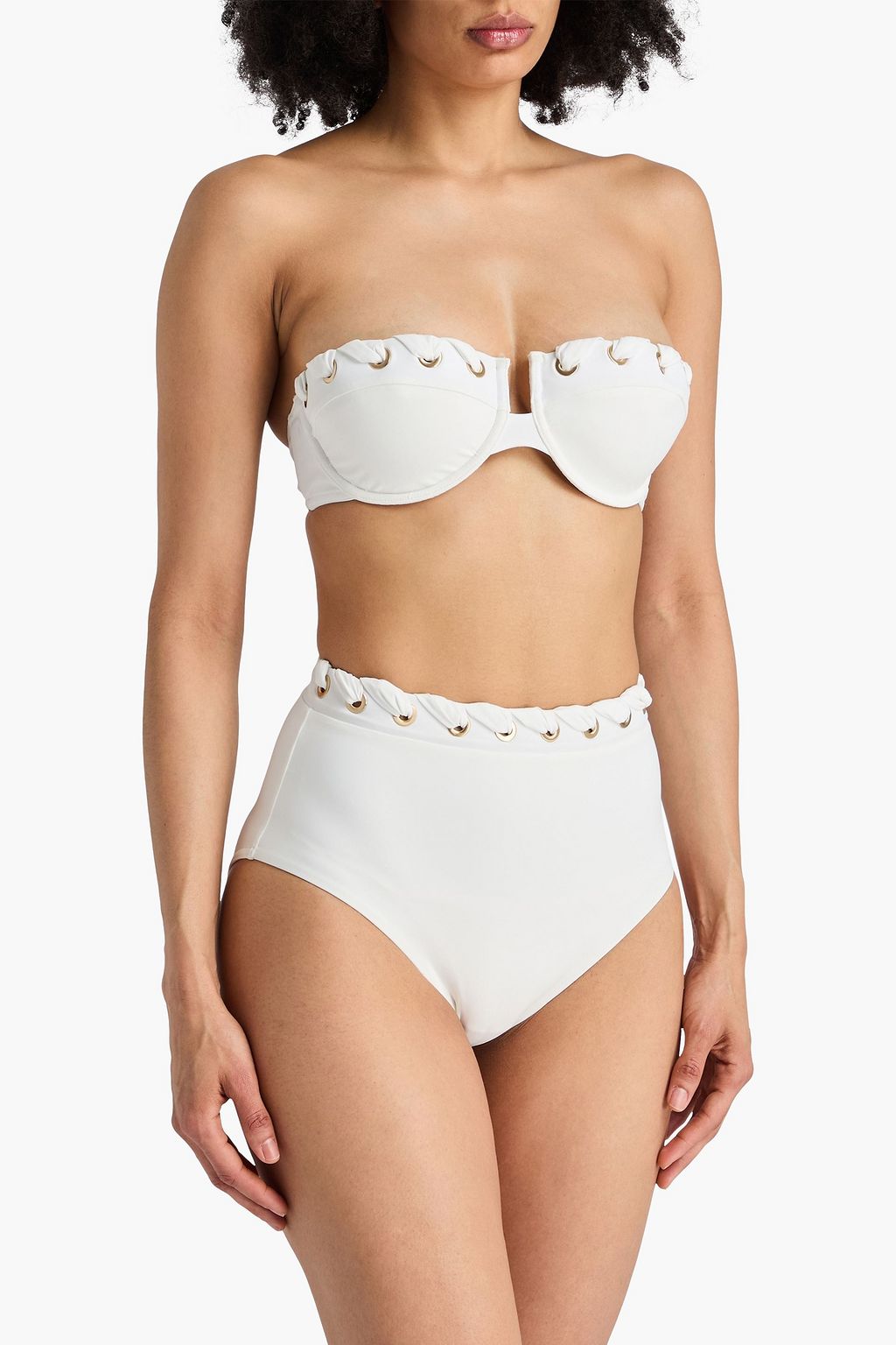ZIMMERMANN 휩스티치 디테일 비키니 브리프